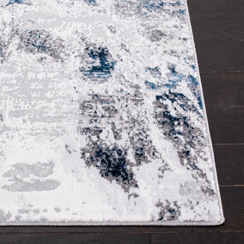 Trent Austin Design® Mcelwain Abstract Gray/Blue Area Rug