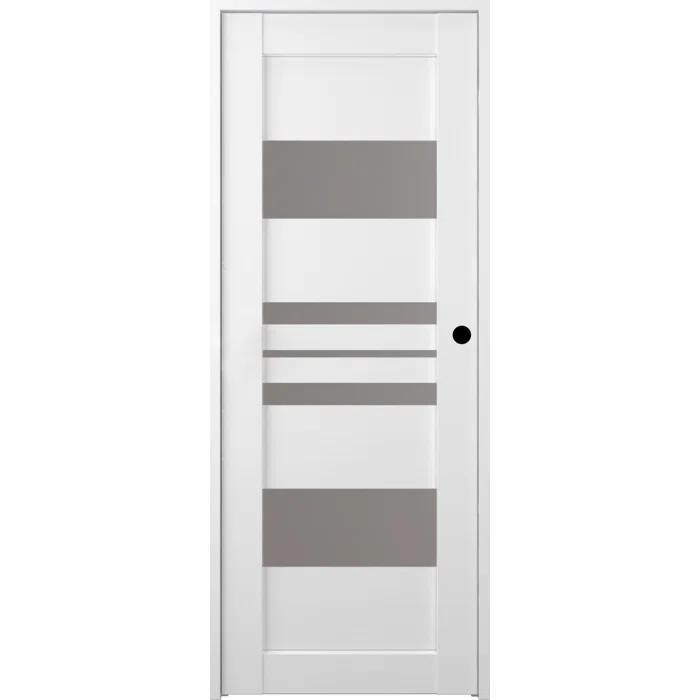 Belldinni Romi DIY-friendly Solid Manufactured Wood and Glass Prefinished Standard Single Prehung Door