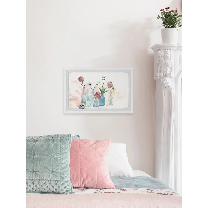 Parvez Taj 'Blooms And Bottles' Framed Print