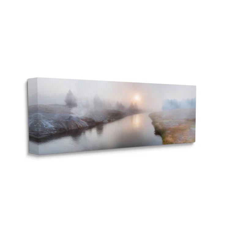 Stupell Industries " Foggy River At Dawn " by Lena Owens
