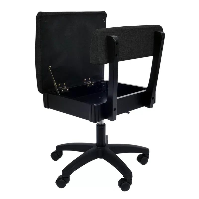 Arrow Sewing Adjustable Height Hydraulic Sewing Chair with Under Seat Storage by Arrow Classic Sewing Furniture
