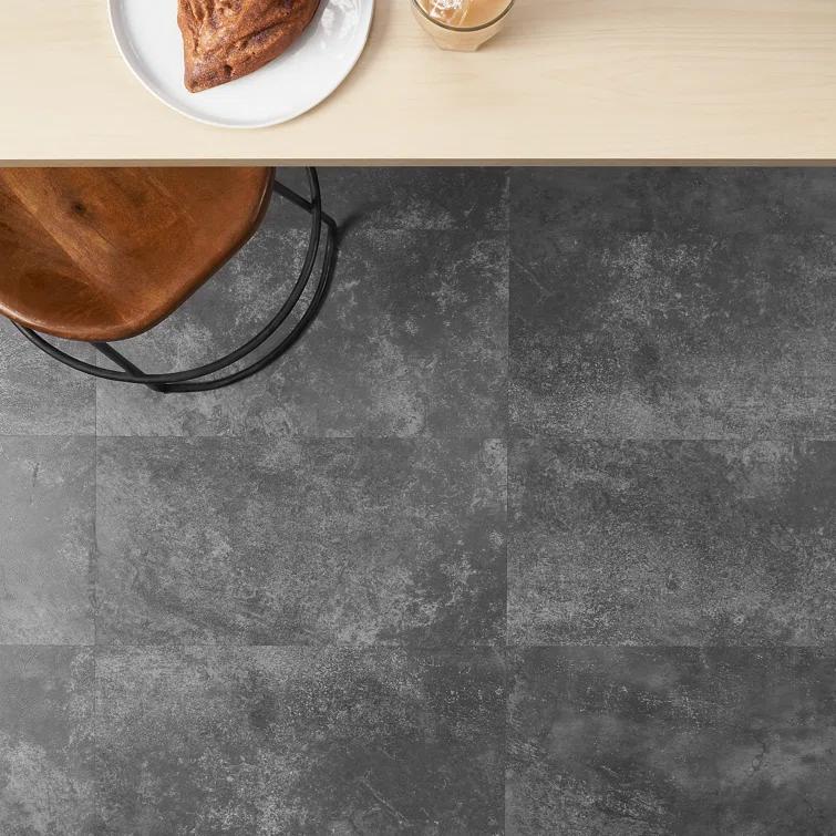 Bond Tile Revive 12mil Metalcrete 12.4" x 24.4" Waterproof Glue Down Luxury Vinyl Tile (36 Sq. Ft. / Case)
