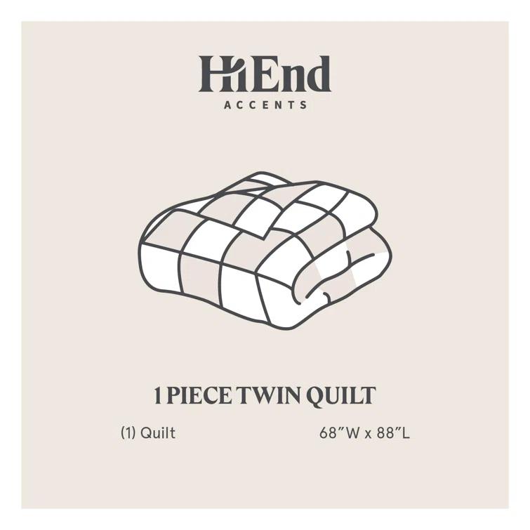 Stella Faux Silk Velvet Classic Chic Modern Rustic Romantic Western 1 Piece Quilt