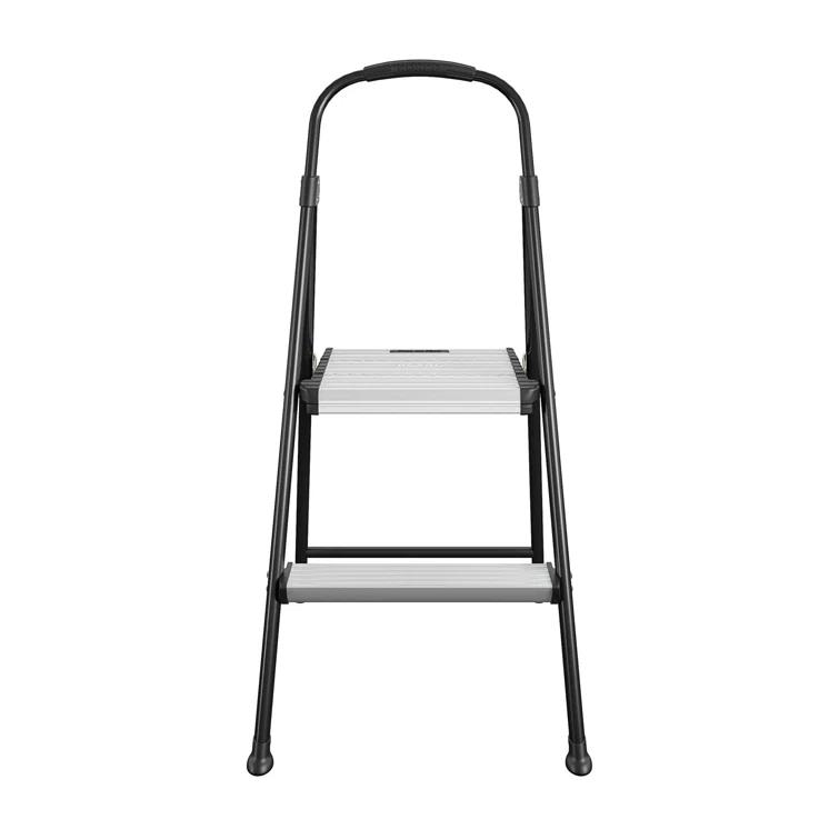 COSCO COSCO 2-Step Aluminum Folding Step Stool with Rubber Hand Grip