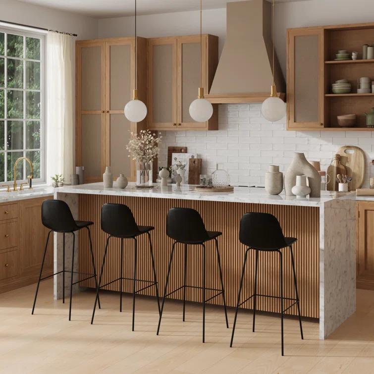 Kody Vegan Leather Bar & Counter Stool (Set of 2)