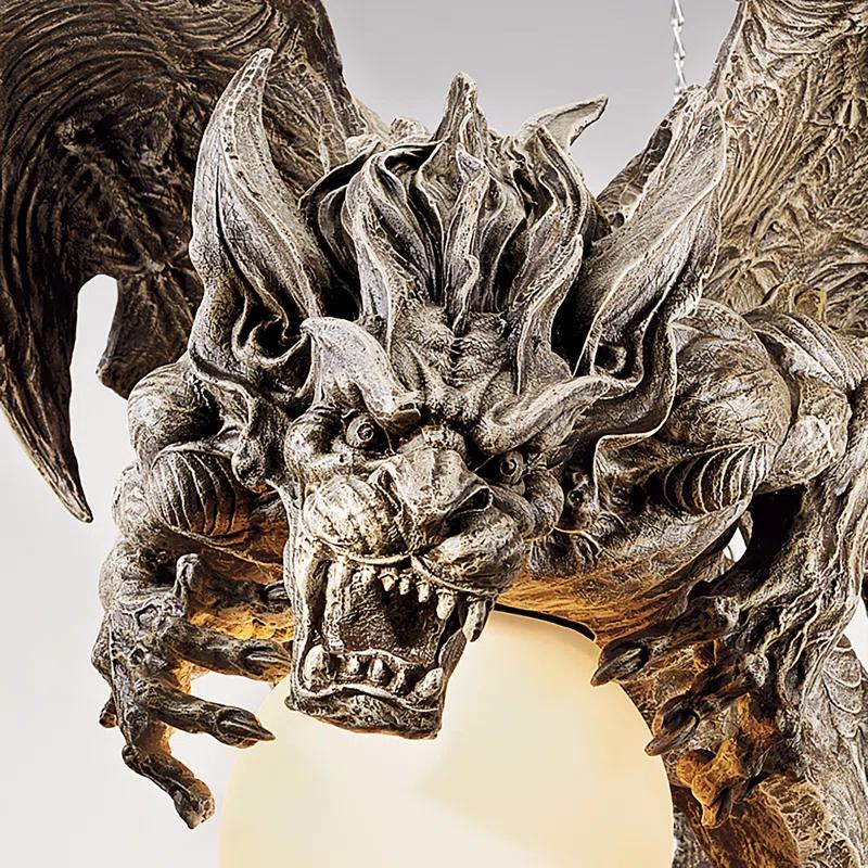 Nightfall Sculptural Gargoyle Pendant Chandelier