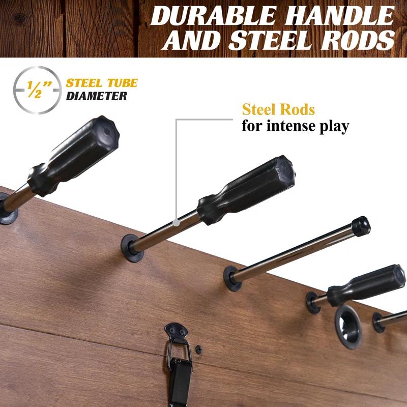 Barrington Billiards Company Barrington Urban Collection 54” 3-in-1 Combination Table includes  Air Hockey, Foosball, And Table Tennis