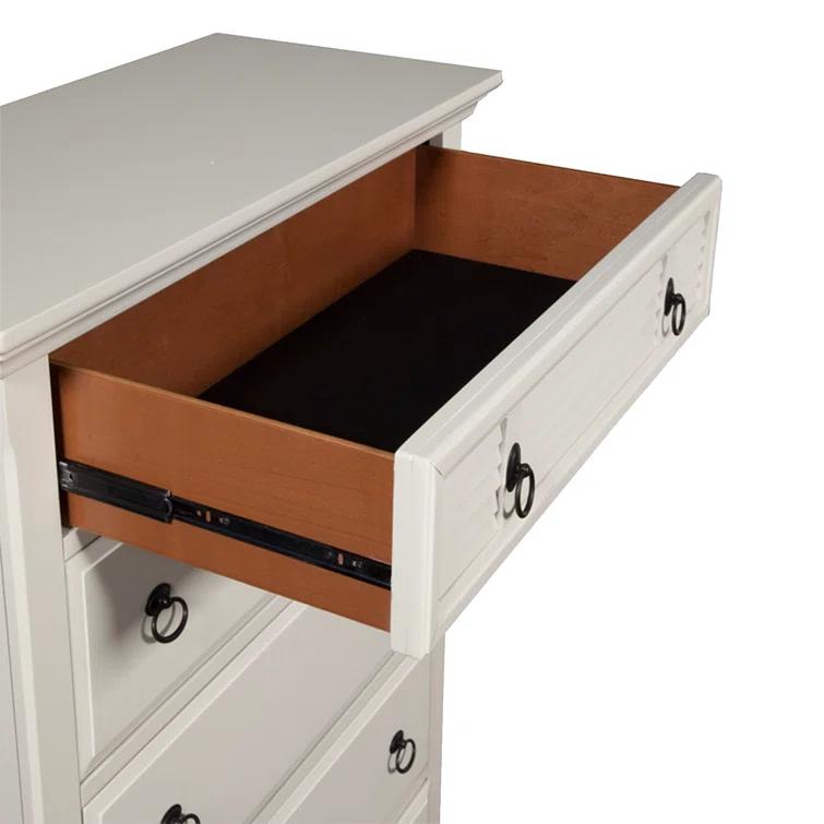 Gleda 5 Drawer Chest, White