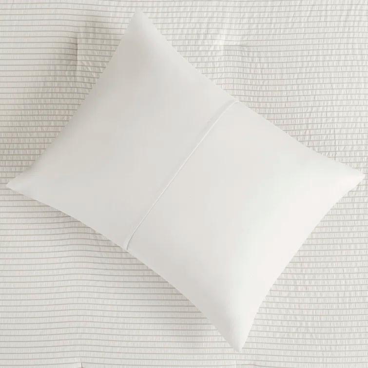 Beautyrest Apollo 3 Piece Striped Seersucker Oversized Comforter Set