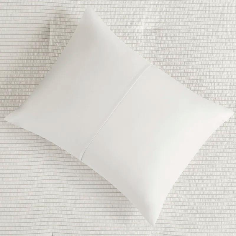 Beautyrest Apollo 3 Piece Striped Seersucker Oversized Comforter Set