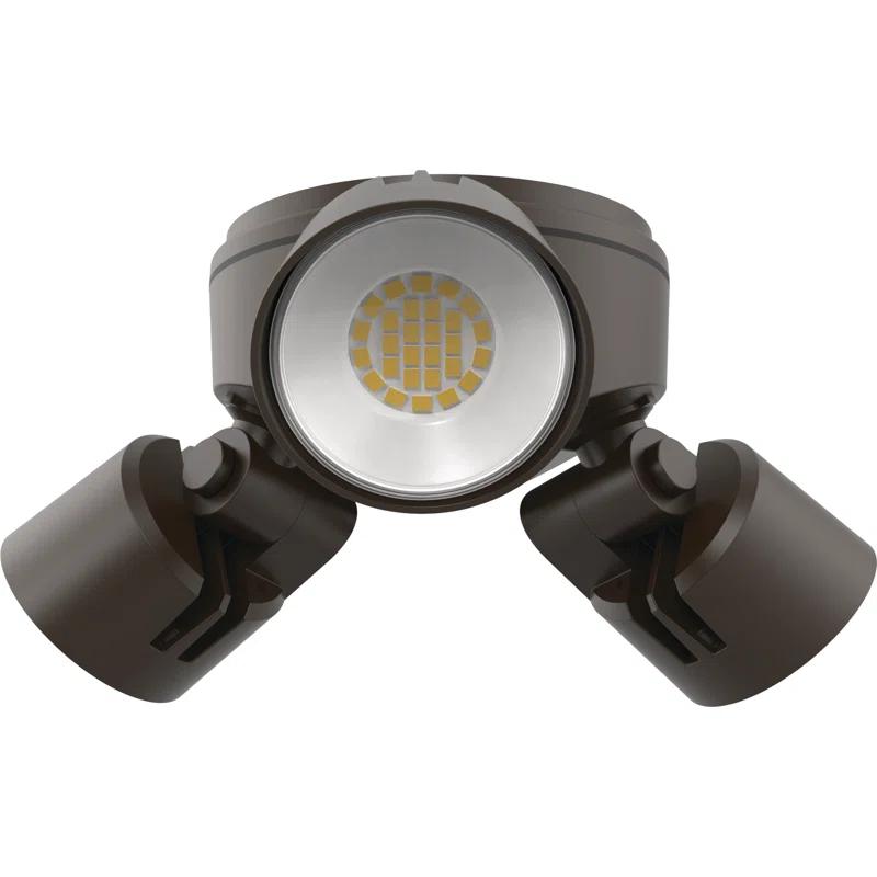 Lithonia Lighting 3 - Head Hardwired Dusk to Dawn Outdoor Security Flood Light