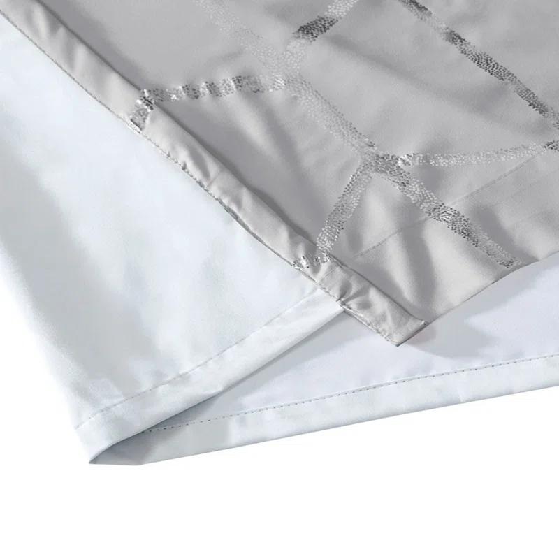 Intelligent Design Raina Geometric Total Blackout Grommet Single Curtain Panel