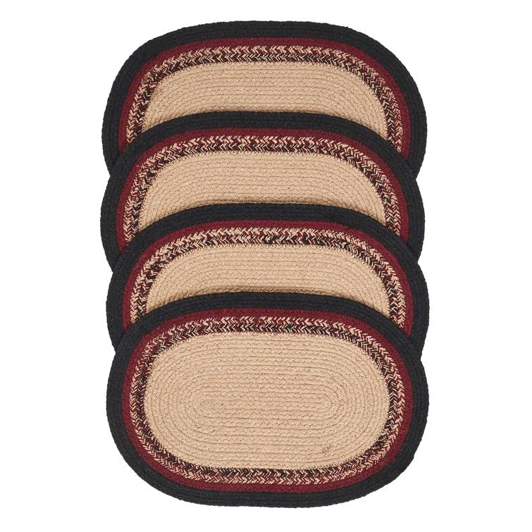VHC Brands Connell Geometric Oval Placemat (Set of 4)