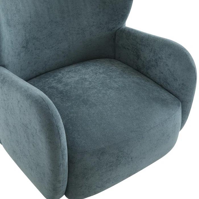 Christopher Knight Home Langston Velvet Upholstered Wingback Accent Chair