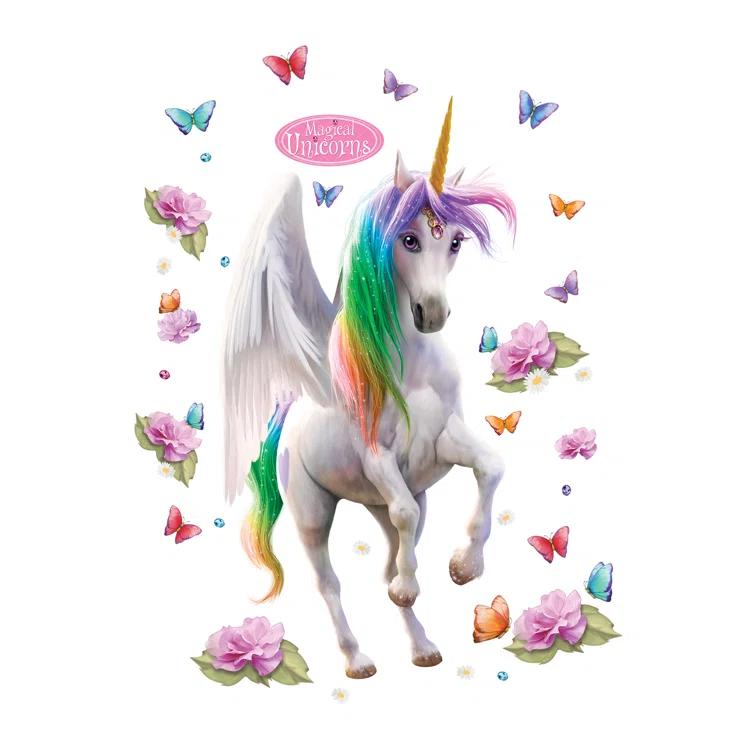 WallPops! Magical Unicorn Peel & Stick Border