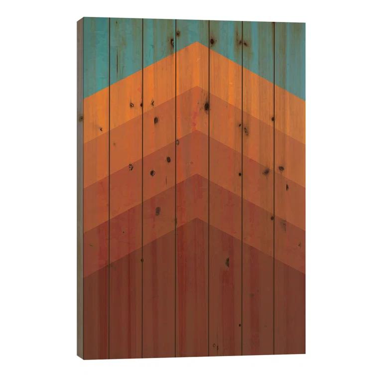 Corrigan Studio® Abstract Mountain Sunrise II On Wood by Jay Stanley Print