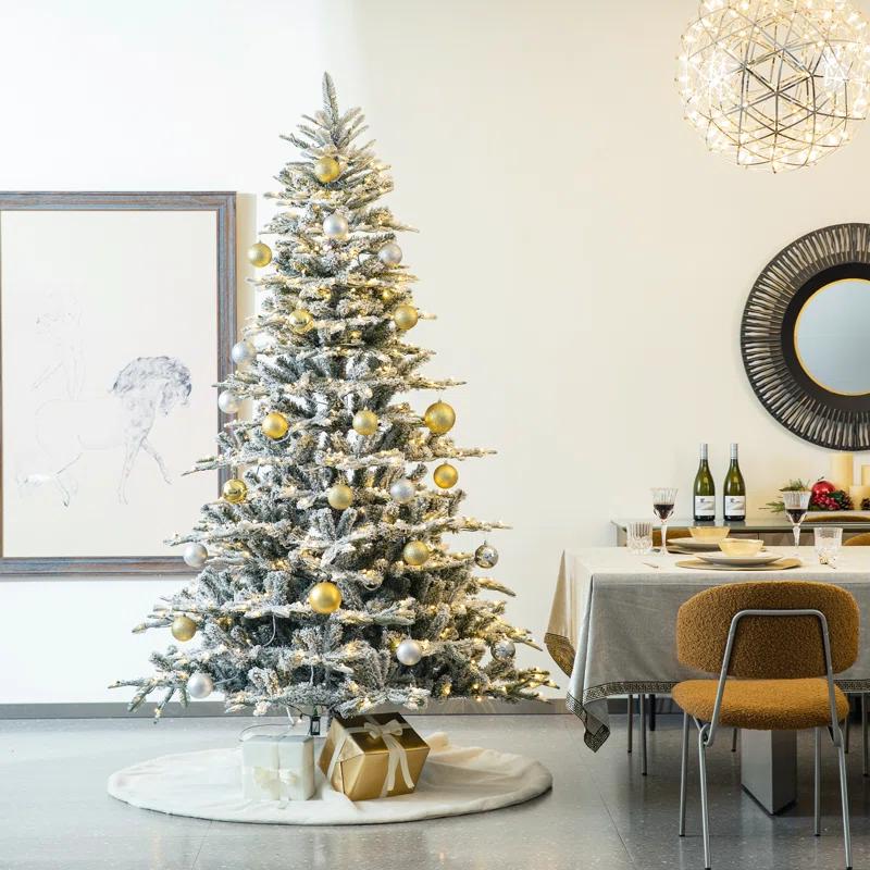 Glitzhome Solid Color Tree Skirt
