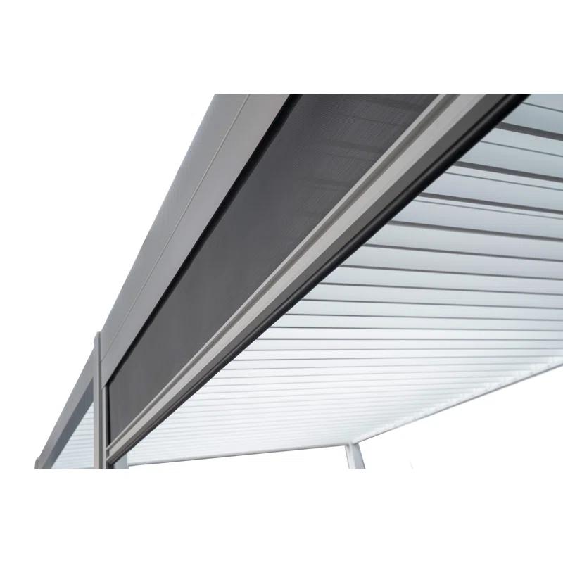 111 Aluminum Pull Down Privacy Screen for Pergola