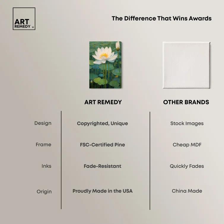 Art Remedy Art Remedy This Is My Waterlily Framed Impressionism 53041