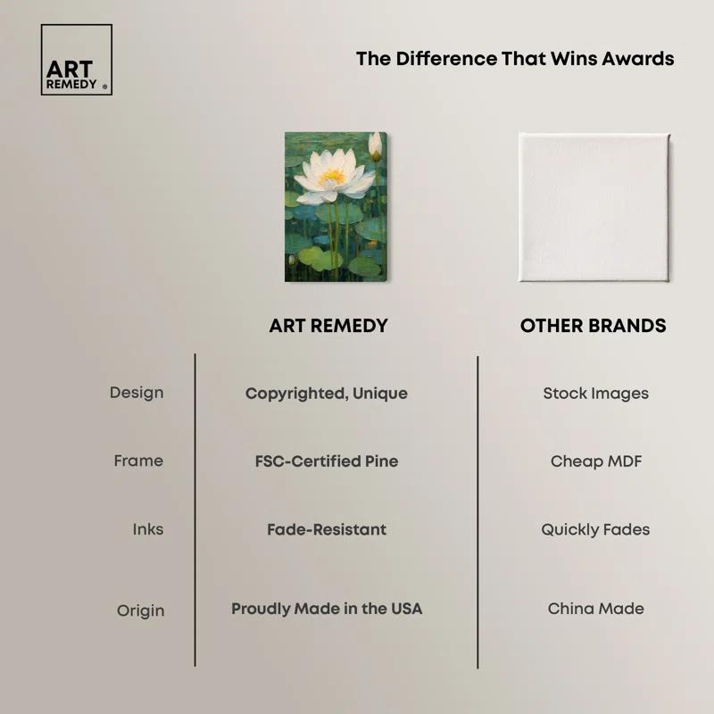 Art Remedy Art Remedy This Is My Waterlily Framed Impressionism 53041