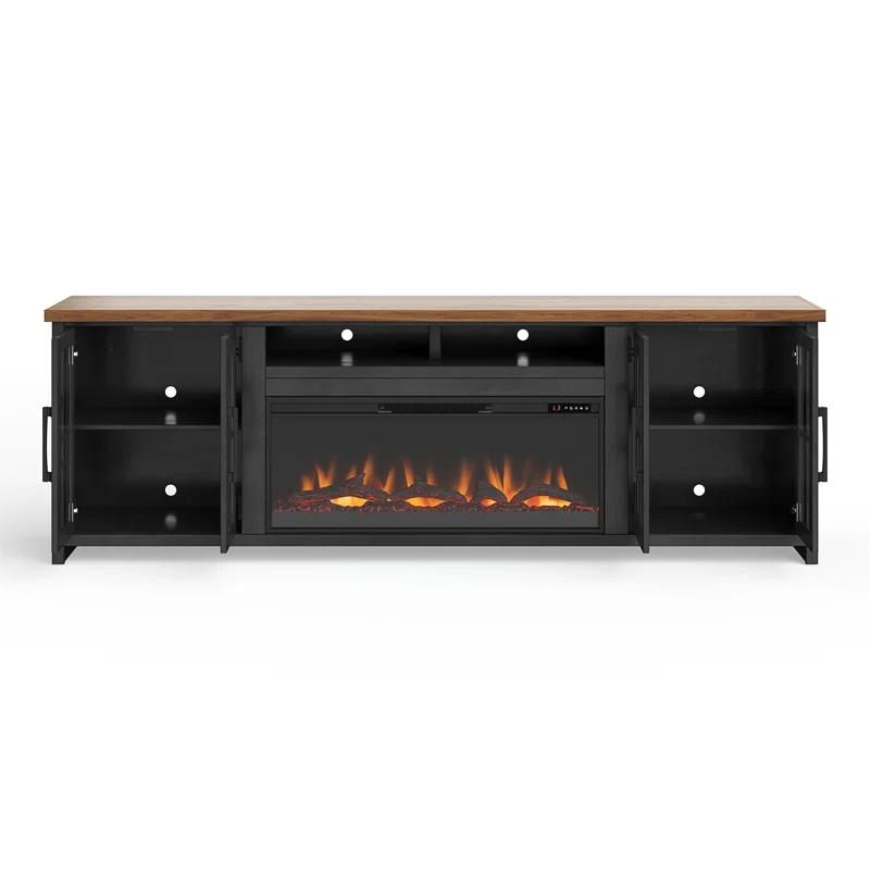 Essex 97 Inch Fireplace TV Stand Console,media console,entertainment center For Tvs Up To 100 Inches
