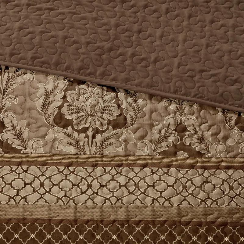 Madison Park Bellagio 5 Piece Reversible Jacquared Coverlet Set
