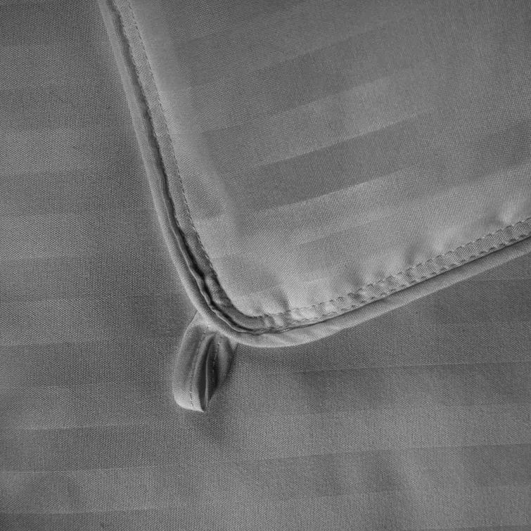 Superior Striped Reversible Box-Quilt Brushed Microfiber Medium Weight Down Alternative Comforter & Reviews | Wayfair