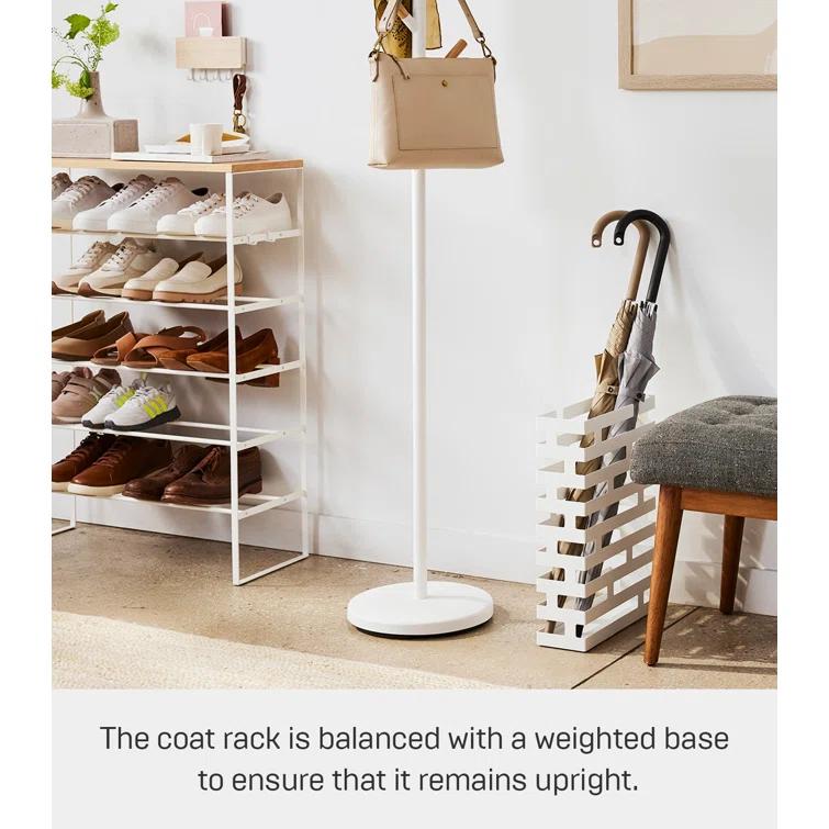 Yamazaki Home Coat Hanger, Steel, Weighted Base