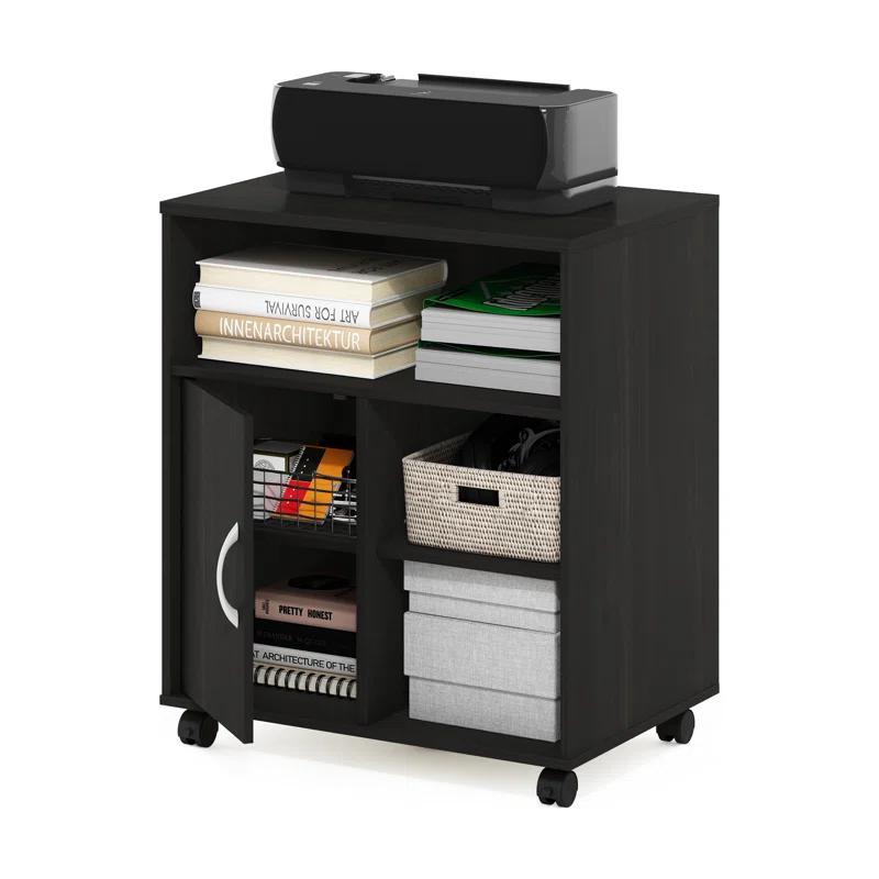 Furinno Econ 26.9'' H x 22.8'' W 1 Printer Stand with Wheels