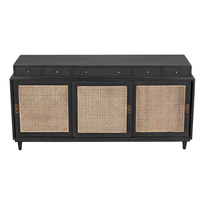 Noir Hermosa 72'' Solid Wood Sideboard