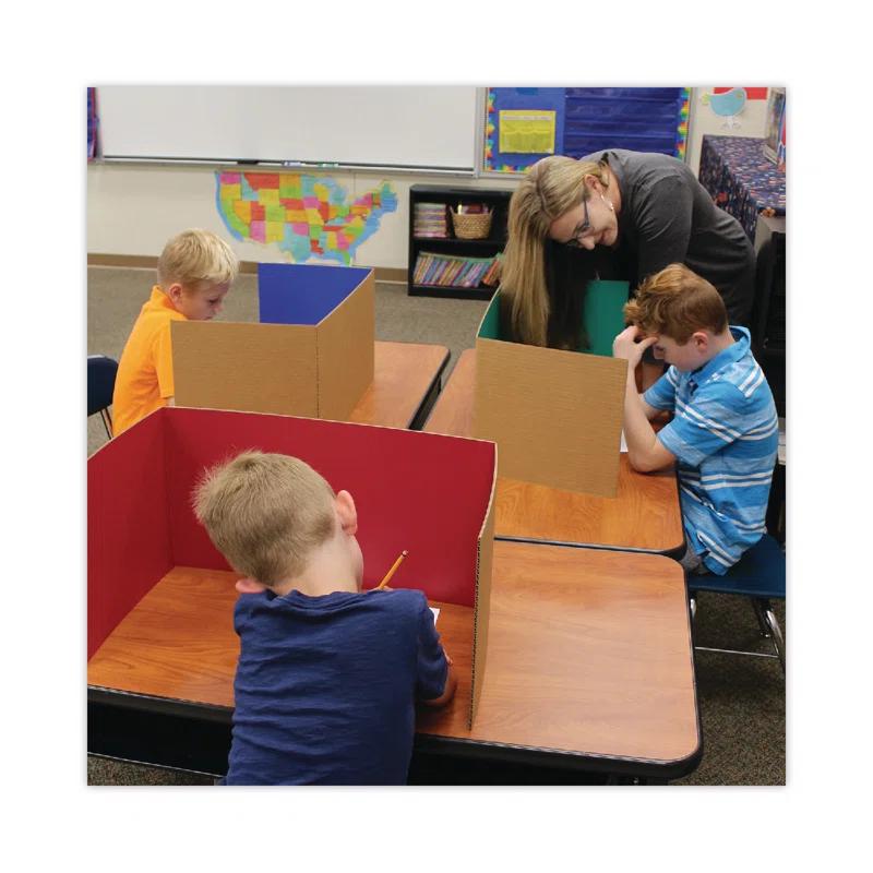 Flipside Flipside Cardboard Study Carrel (Set of 24)