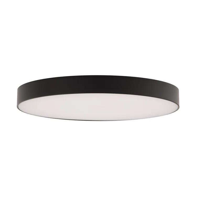 WAC Limited Edgeless Round Acrylic Dimmable LED Flush Mount Light With Color Temperature Switch: 2700K, 3000K, 3500K, 4000K, and 5000K