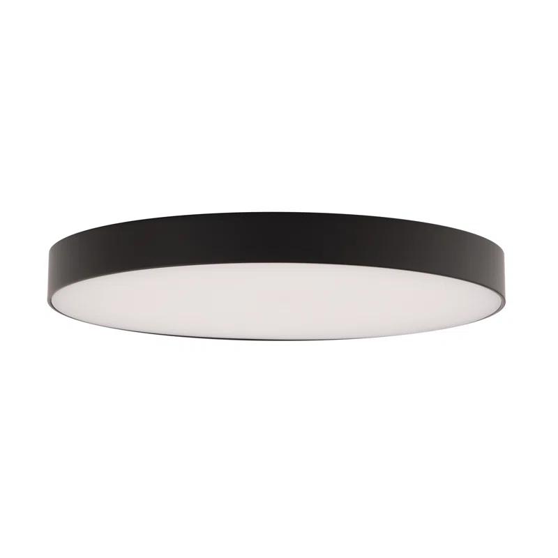 WAC Limited Edgeless Round Acrylic Dimmable LED Flush Mount Light With Color Temperature Switch: 2700K, 3000K, 3500K, 4000K, and 5000K