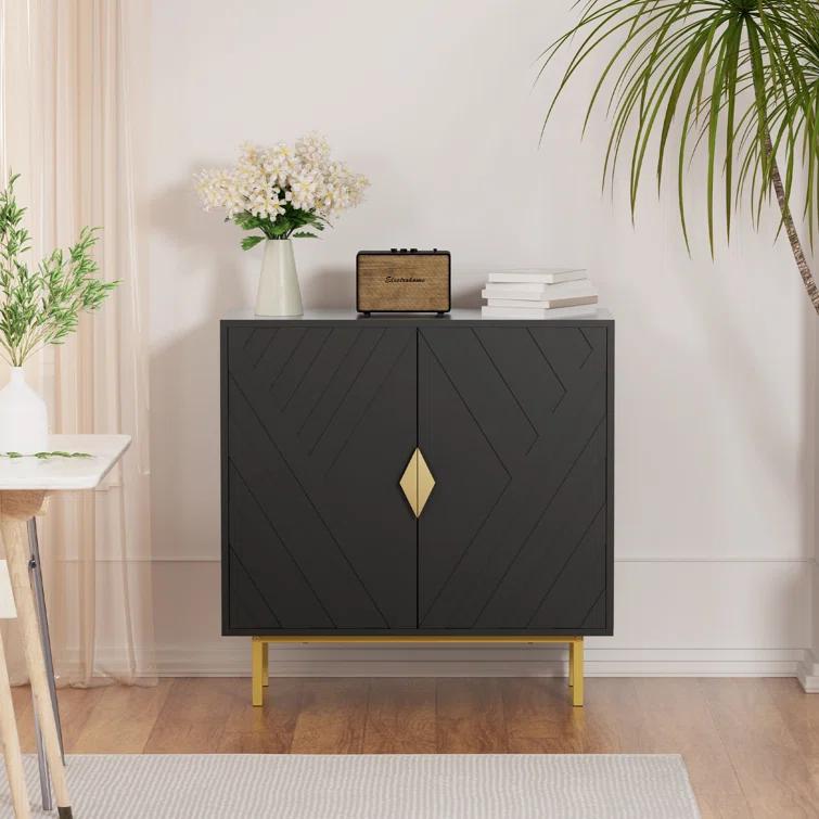 Mercer41 31.5" Modern Accent Cabinet With Shelve