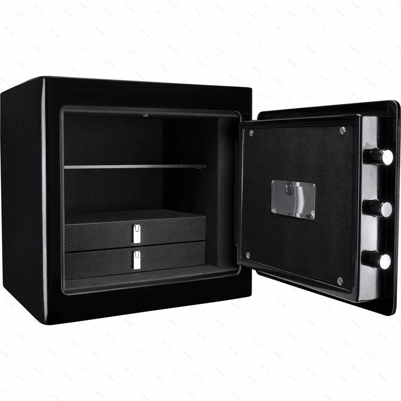 Ceballos 1.01 CUBIC FT BLACK JEWELRY SAFE V2