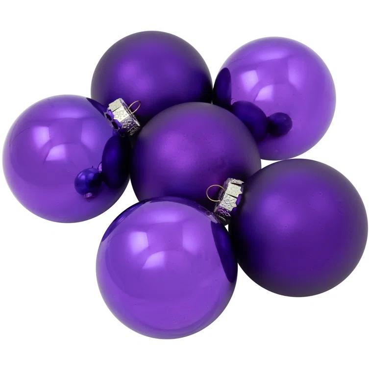Northlight Seasonal Glass Ball Christmas Ornament (Set of 6)