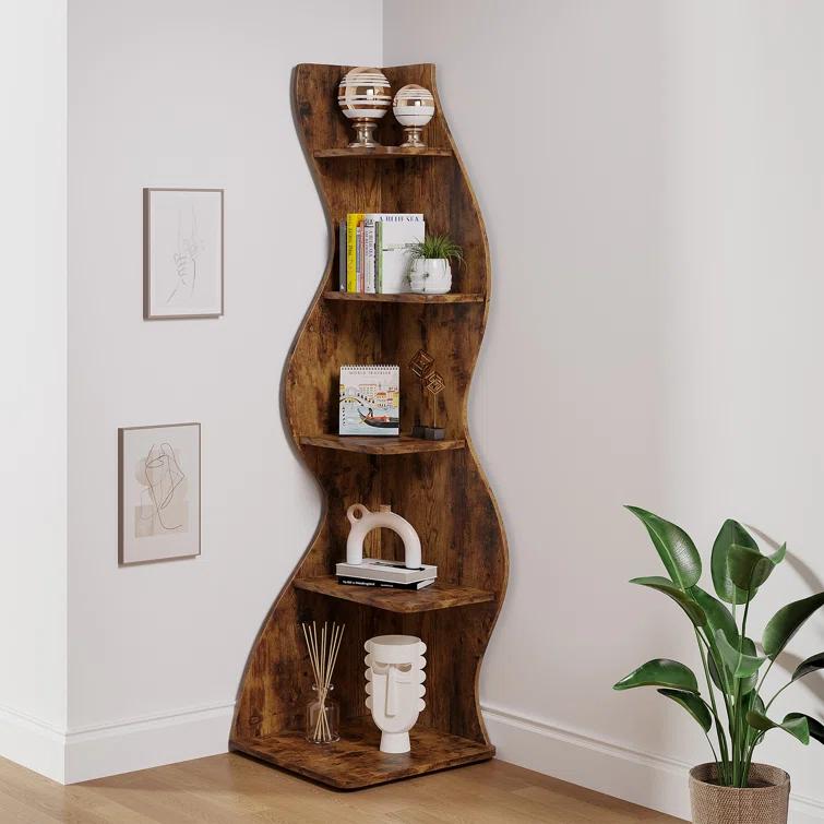 Millwood Pines Arhab Corner Bookcase
