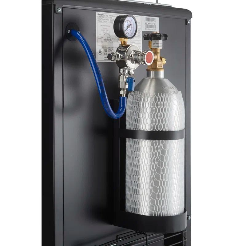 Danby Danby 5.4 Cubic Feet Silver Single Tap Half Barrel (Full Size) Freestanding Kegerator with Adjustable Temperature