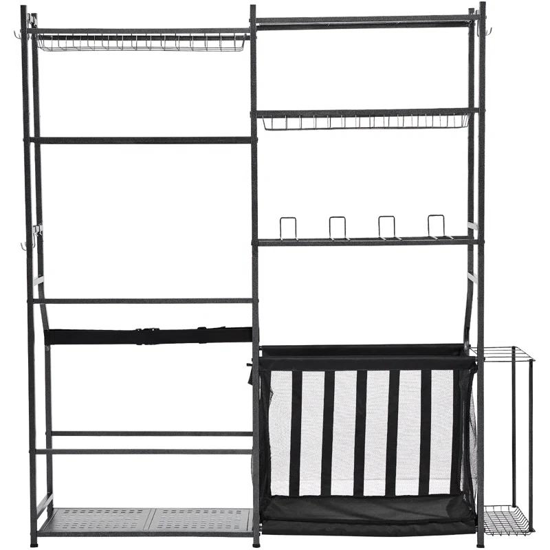 VEVOR GEFSNJHSF0G2GAR4SV0 Steel Freestanding Adjustable Multi-Use Sports Rack