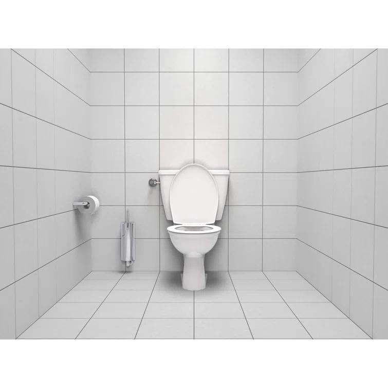 GROHE Essentials 15.69" Wall Mounted Toilet Brush and Holder