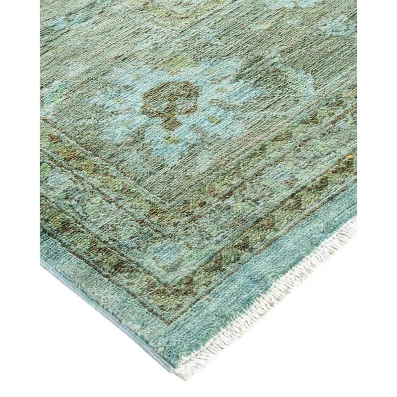 Isabelline One-of-a-Kind 19' 7" X 9' 10" 2010s Wool Area Rug in Blue