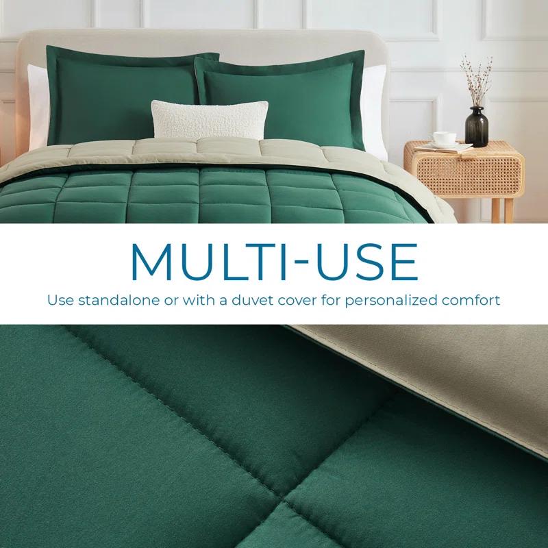 Nestl Nestl All Season Solid Lightweight Down Alternative Reversible Comforter