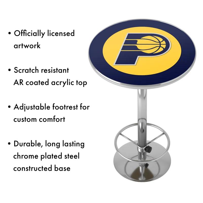 Trademark Global Round Metal Base Dining Table