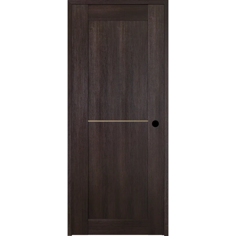 Belldinni Avon 01 1H Gold DIY-Friendly Manufactured Wood Solid Core Single Prehung Door