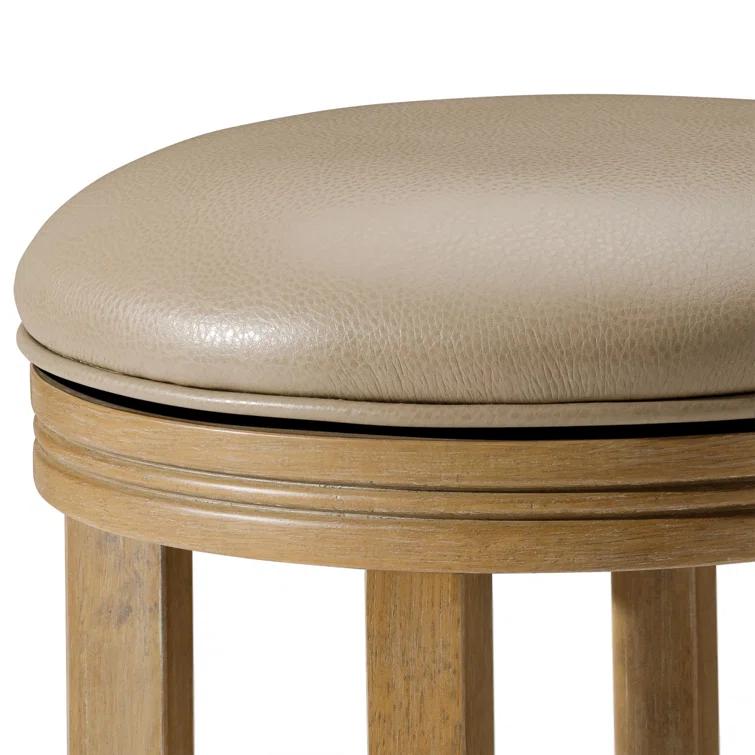 Maven Lane Maven Lane Eva Stool with Faux Leather Upholstery