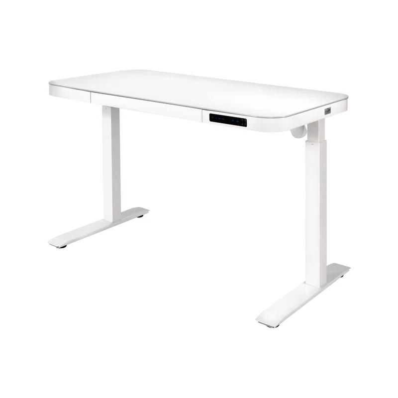 airLIFT 48" W Electric Adjustable Height Tempered Glass Desk