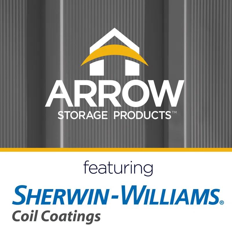 Arrow 8 ft. W x 4 ft. D Galvanized Steel Vertical Storage Shed