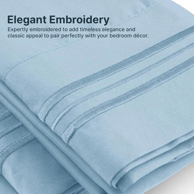 4 Piece Ultra Soft & Cooling Deep Pocket Sheet Set Brushed Hotel Luxury Bed Sheets