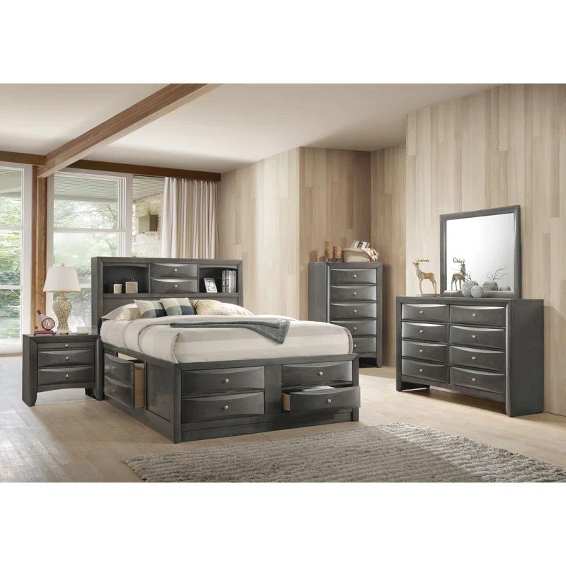 Wildon Home® Elyne Bookcase Storage Bed