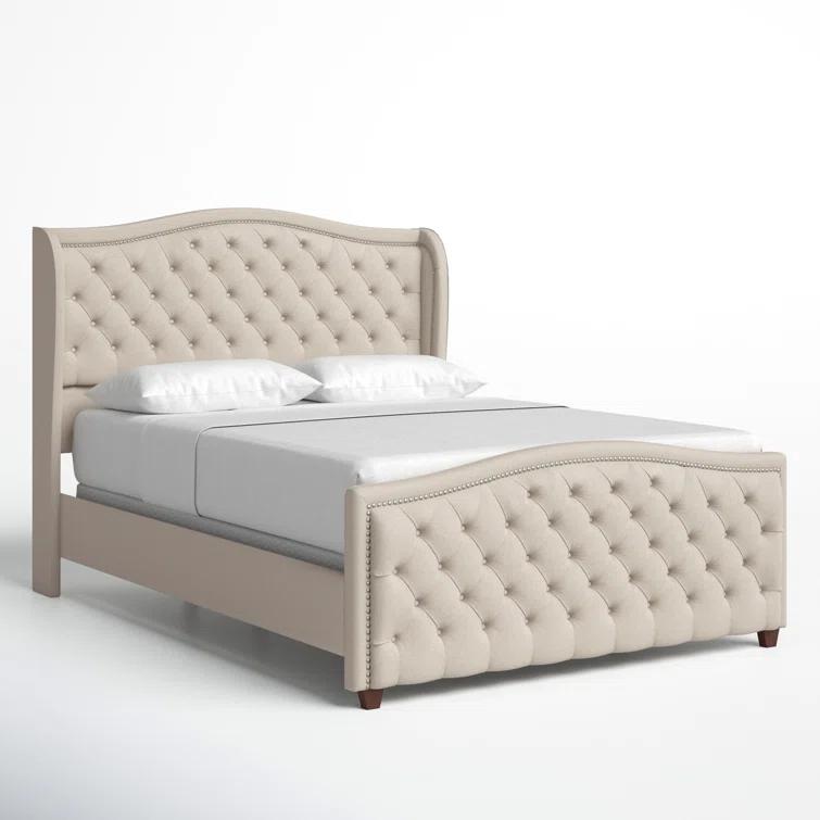 Coleman Upholstered Wingback Bed